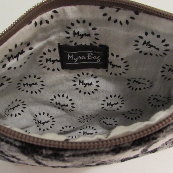 Myra Bag Cotton/Leather Pouch - Picture 8 of 12